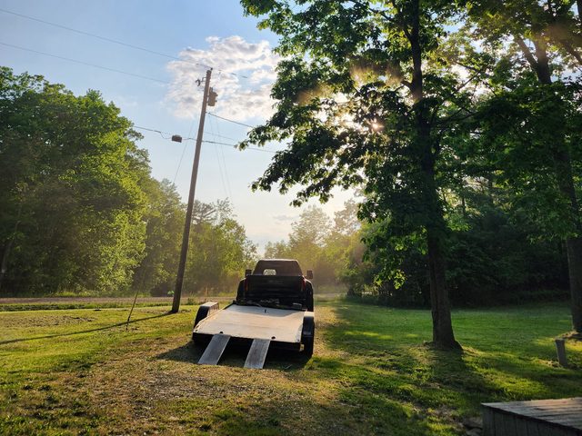 Ramps down and ready to load on a late-May evening, 2023
